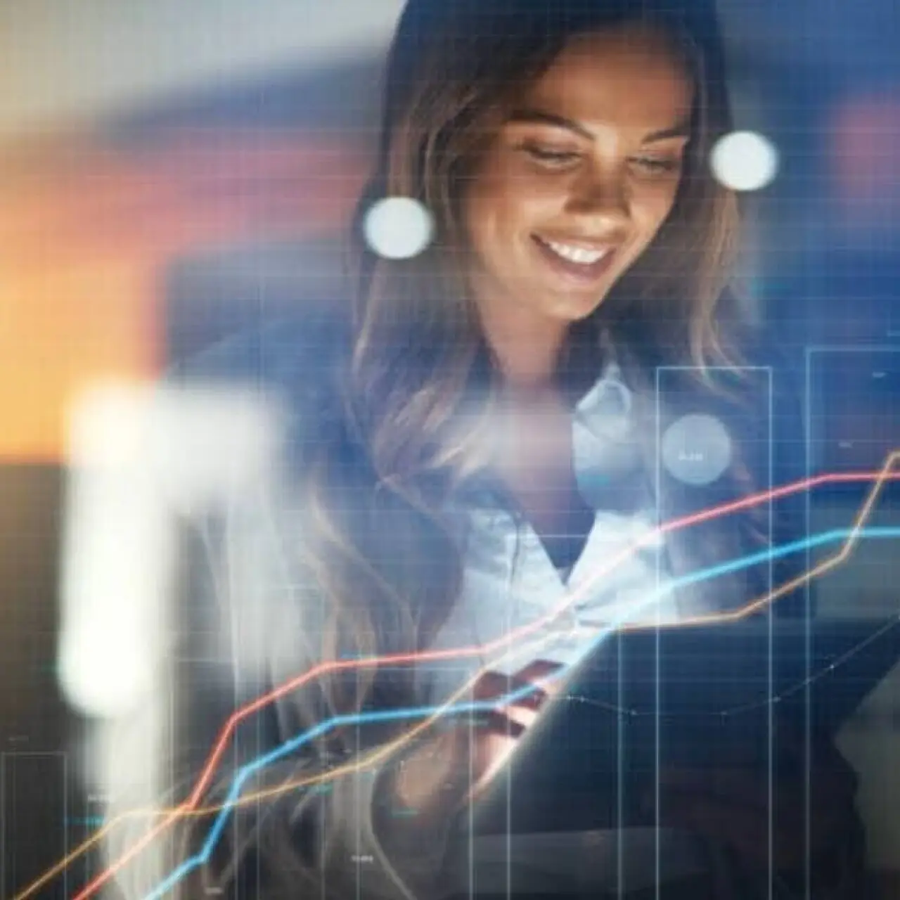 Sales charts illustration